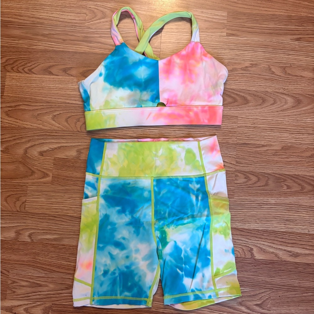 Relay Active Shorts Bra Set